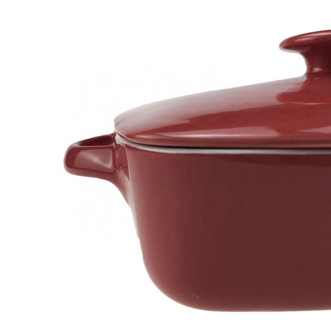 Rectangular Ceramic Casserole Dish Set Bakeware Dish With Lid