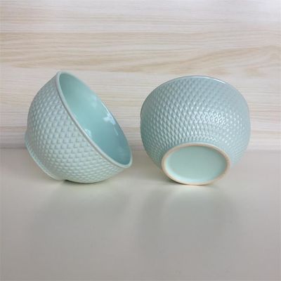 A Grade 5.5 Inch Relief Ceramic Serving Bowls , Decorative Ceramic Bowls