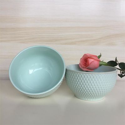 A Grade 5.5 Inch Relief Ceramic Serving Bowls , Decorative Ceramic Bowls