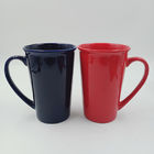 Gloss Red Glazed Ceramic Drinking Mugs