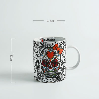 Ceramic Drinking large Mugs Printing Cylinder Shape with handle