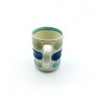 21OZ Stoneware Hand Made	Ceramic Drinking Mugs Whit Texture Inside