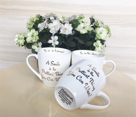 High Temperature Resistance 19oz Ceramic Coffee Mugs , 500ml China Mugs