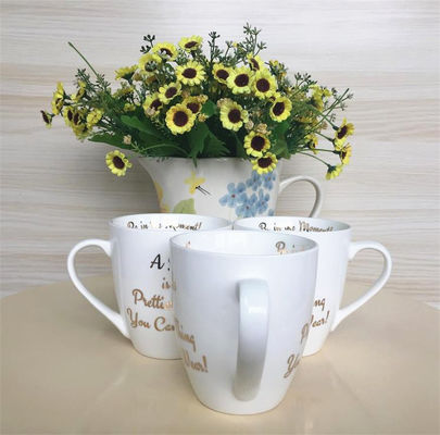 High Temperature Resistance 19oz Ceramic Coffee Mugs , 500ml China Mugs