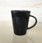 Microwave Safe Lightweight 16OZ Custom Ceramic Mugs Black Smooth Surface