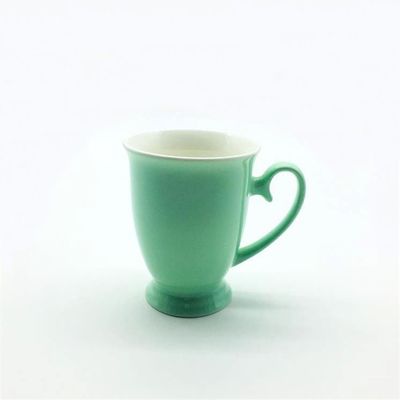SGS Certification High Footed Mini 8 Oz Ceramic Coffee Mugs , Marble Coffee Mugs