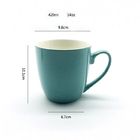 Light Weight Colored 420ml 14 Oz Ceramic Coffee Mugs For Birthday Gifts