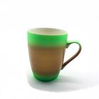 Glazed Logo Printed 11oz Gradient Color Porter Coffee Cup For Cappuccino