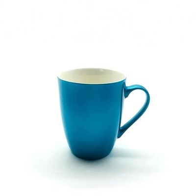 320ml Dia 85mm Ceramic Coffee Mugs With Handle Color Spray Glazed