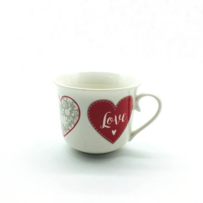Colorful 300ml 10Oz Ceramic Coffee Mugs , Fine Bone China Coffee Mugs