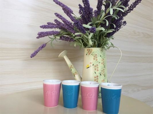 Custom Embossed Ceramic Colorful Coffee Cup