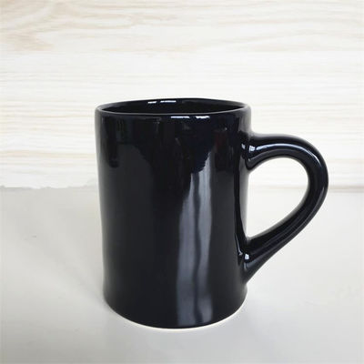 12 Oz Stoneware Mug Black Glazed  Coffee Custom Ceramic Mug