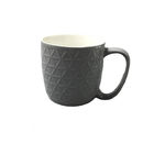 Fashionable OEM Service Ceramic Drinking Mugs , 350ml Coffee Cup