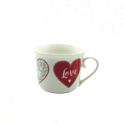 Colorful 300ml 10Oz Ceramic Coffee Mugs , Fine Bone China Coffee Mugs