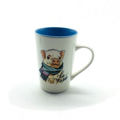 Birthday Gifts Two Color Glazed Bone China Animal Mugs . 12 Oz Ceramic Coffee Mugs