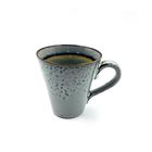 14oz Stoneware  Ice Cracked Glaze V-Shape Large Ceramic Coffee Mugs