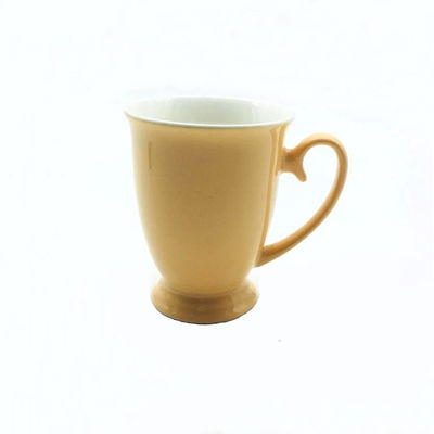 SGS Certification High Footed Mini 8 Oz Ceramic Coffee Mugs , Marble Coffee Mugs