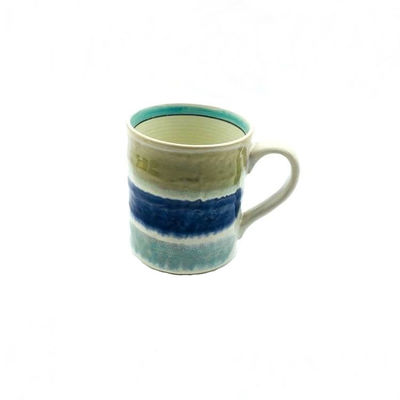 21OZ Stoneware Hand Made	Ceramic Drinking Mugs Whit Texture Inside