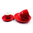 Bright 275ml 10oz Personalised Coffee Cup And Saucer Fashionable Red