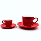 Bright 275ml 10oz Personalised Coffee Cup And Saucer Fashionable Red