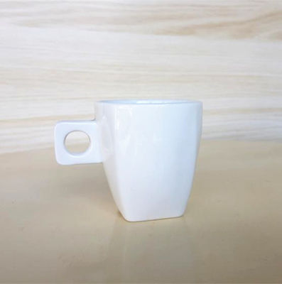 SGS OEM Acceptable Plain White Cup And Saucer For Cappuccino