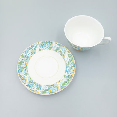 Customizable 7oz Japanese Cup And Saucer Porcelain With Elegant Pattern