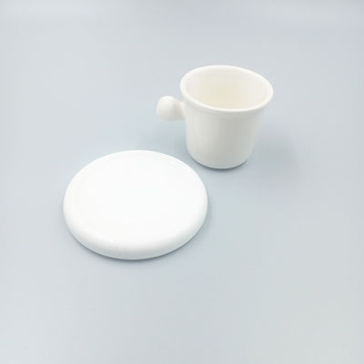 CA65 Standard OEM Service Plain White Ceramic Cup And Saucer Set