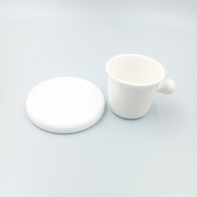 CA65 Standard OEM Service Plain White Ceramic Cup And Saucer Set