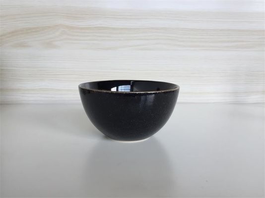 LFGB Certificate All Season On Glazed Black Porcelain Dinner Set