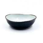 LFGB Certificate Color Enamel White Ceramic Dinnerware Sets Japan Style