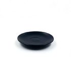FDA Standard Microwave Safe Ceramic Cup And Saucer Set Black Color