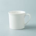 Single Layer Promotional 8oz 250ml White Ceramic Mugs , Bone China Latte Mugs