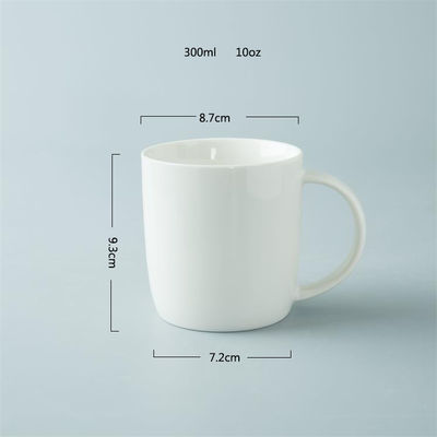 Dishwasher Safe 10Oz White Blank Mug Bright With FDA Approval