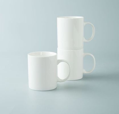 290ml Flat White Ceramic Cups