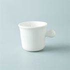 Microwave Safe 3oz 100 Ml White Ceramic Mugs Durable For Hotels
