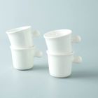 Microwave Safe 3oz 100 Ml White Ceramic Mugs Durable For Hotels