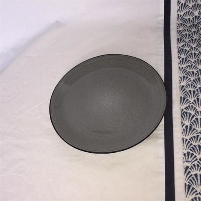 AB Grade Microwavable Matte Black Pottery Dinner Plates For Pasta