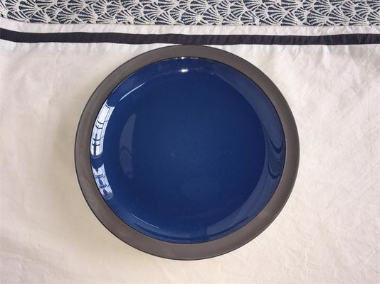 OEM Available Reuseable Matte Ceramic Dinnerware Blue For Home