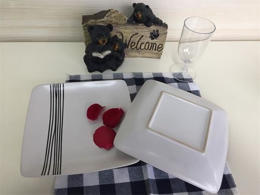 OEM Weicomed Stackable White Ceramic Dinner Plates For Restaurant