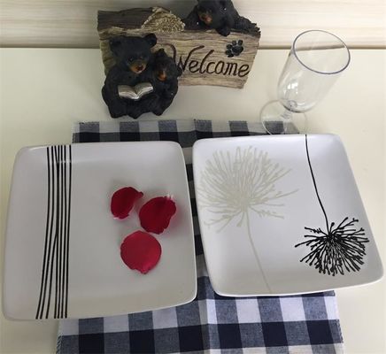OEM Weicomed Stackable White Ceramic Dinner Plates For Restaurant