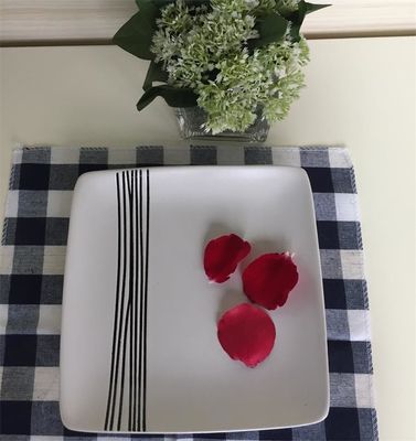 OEM Weicomed Stackable White Ceramic Dinner Plates For Restaurant