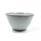 Reactive Glazed Silk Screen 8 Inch Ceramic Bowl Mini Size For Rice