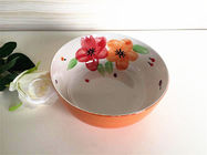 CIQ Certified Stackable Hand Painted Cereal Bowls , Handmade Pottery Serving Bowls
