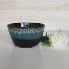 Cusomized Logo 5.5 Inch Ceramic Mixing Bowls Active Glaze For Soup