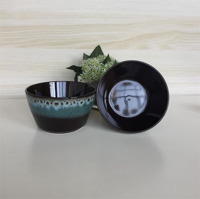 Cusomized Logo 5.5 Inch Ceramic Mixing Bowls Active Glaze For Soup