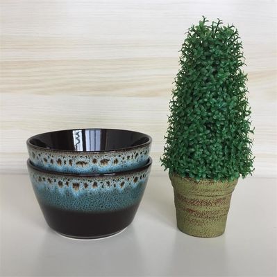 Cusomized Logo 5.5 Inch Ceramic Mixing Bowls Active Glaze For Soup
