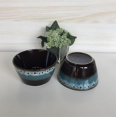 Cusomized Logo 5.5 Inch Ceramic Mixing Bowls Active Glaze For Soup