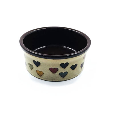 Reactive Glaze Stoneware Cat Bowls , Ceramic Dog Bowl Set SGS Approval