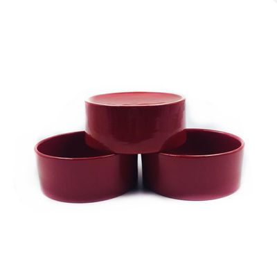5 Inch 12.5cm Large Ceramic Dog Bowls Chinese Red Large Capacity