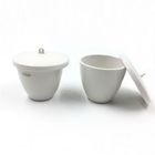 Laboratory Use 5ml Ceramic Crucible , Porcelain Crucible With Cover